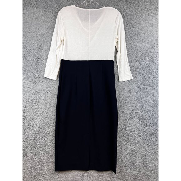 New AJ Armani Jeans White Black Shift Dress size 44 - Picture 3 of 12
